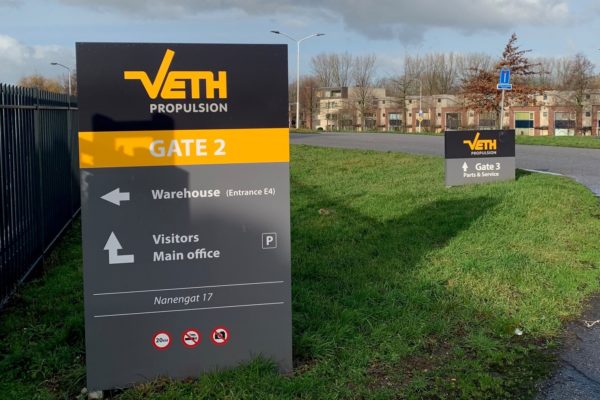 Routing voor Veth Propulsion: zuil buiten