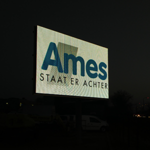 Digitaal scherm met logo Ames