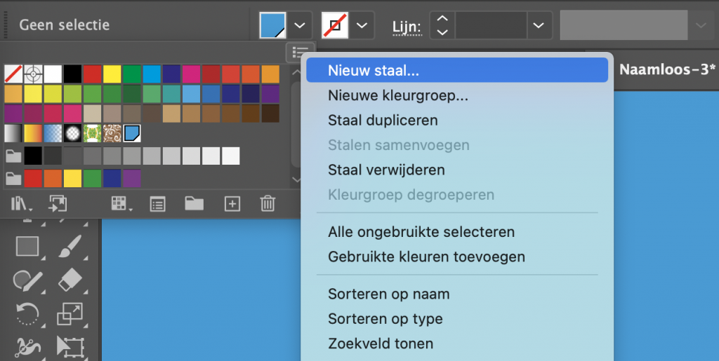 Cutcontour aanbrengen - Stap 3