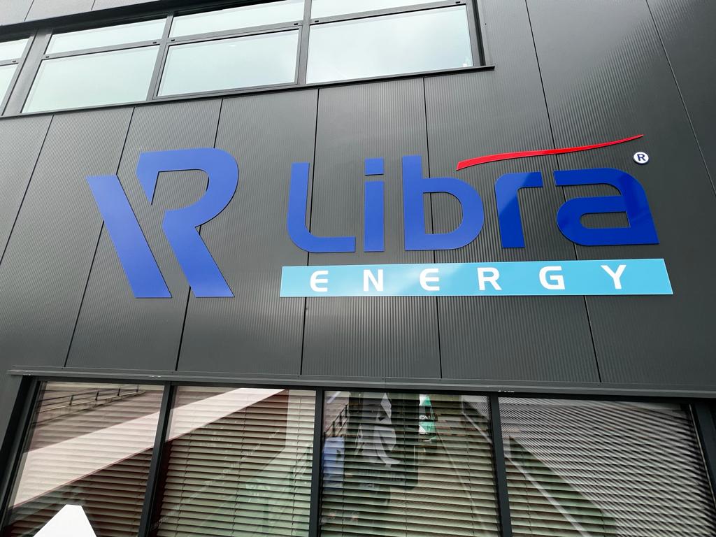 Gevelreclame voor Libra Energy - Buitenreclame.
